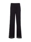 Twinset Elastic Waist Casual Pants In Black