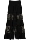 Twinset Black Lace Trousers In Black