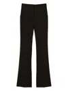 Twinset Flared Side-pocket Trousers In Black