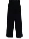 Twinset Cady High-waist Trousers In Blue