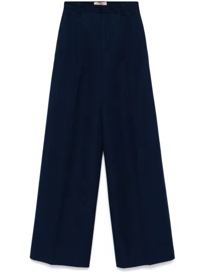 Twinset Twin-set Trousers In Blue