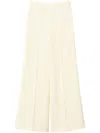 Twinset Crepe Palazzo Trousers In Brown