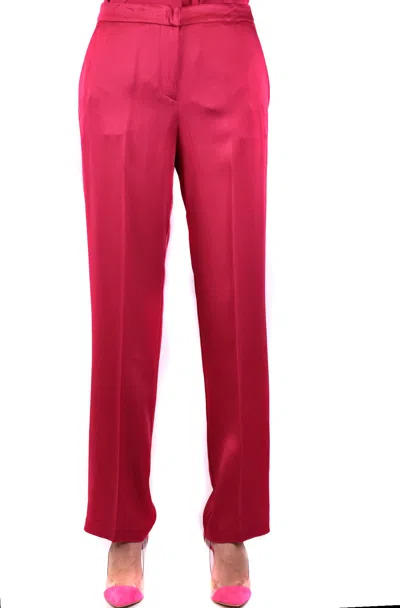 Twinset Trousers Fuchsia In Red
