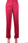 Twinset Trousers In Fuchsia