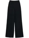 Twinset Knitted Palazzo Pants In Grey