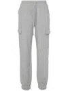 Twinset Twin-set Heather Grey Cargo Jogger Trousers In Gray