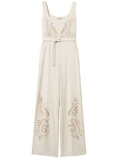 Twinset Jumpsuits  Woman Color Pearl In White