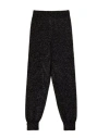 Twinset Twin-set Luxurious Wool-cashmere Blend Trousers In Neve/oro