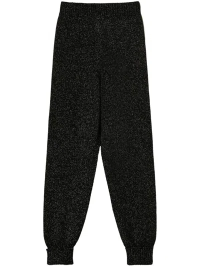 TWINSET TROUSERS NEVE/ORO