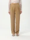 Twinset Pants  Woman Color Green In Brown