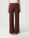 Twinset Brown Embroidered Trousers