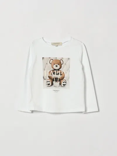 Twinset T-shirt Kids Color Camel In White