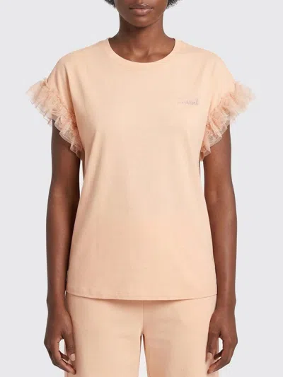 Twinset T-shirt  Woman Color Peach In Orange