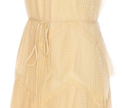 Twinset Tulle Dress In Ivory