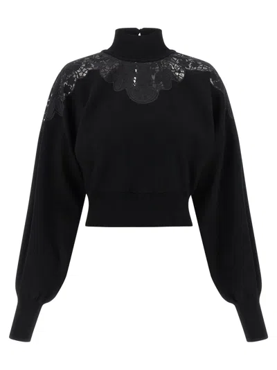 TWINSET TULLE LACE SWEATER