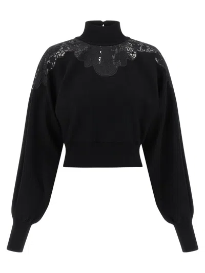 TWINSET TULLE LACE SWEATER