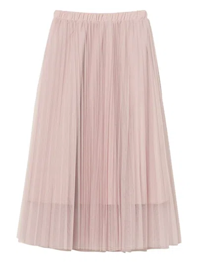 Twinset Tulle Skirt In 粉色
