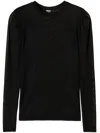 Twinset Tulle Top In Black