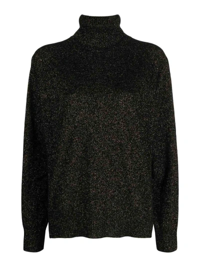 Twinset Turtle-neck Sweater In Black
