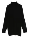 Twinset Twin-set High Neck Cashmere Blend Sweater In Black