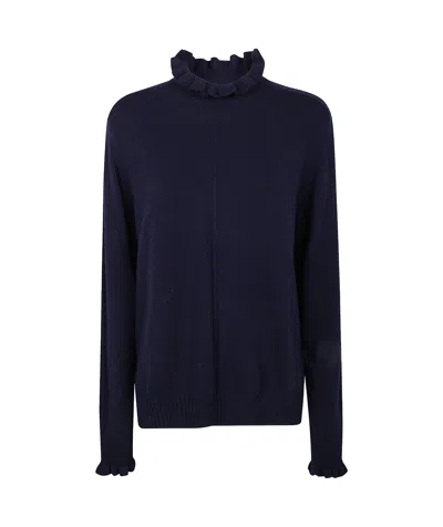 Twinset Turtleneck Sweater In Black