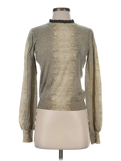 Pre-owned Twinset Turtleneck Sweater In Gold