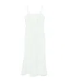 Twinset Aqua Green Midi Dress With Side Slit