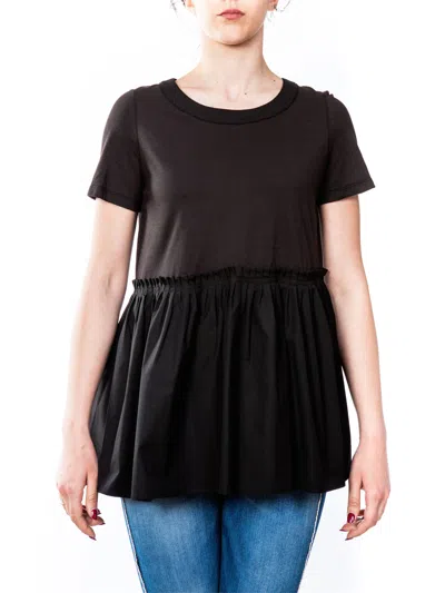 Twinset Twin Set - Balza Cotton Ts821j-nero In Black