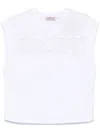 Twinset Cotton T-shirt With Lace Application