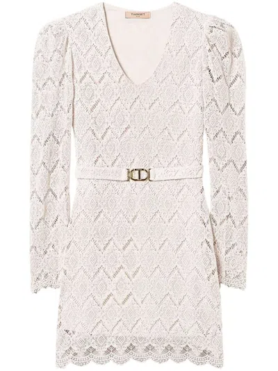 TWINSET TWIN-SET 100% COTTON ELEGANT DRESS