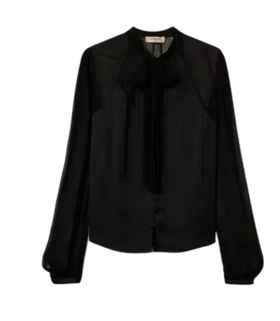 Twinset Twin-set 100% Vi Classic Shirt In Black