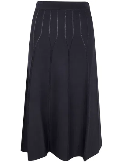 Twinset Twin-set A-line Skirt In Gray