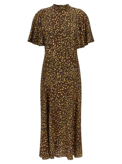 Twinset Twin Set Animal Print Dress In Multi