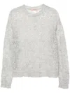 Twinset Openwork Crochet Jumper