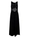 Twinset Twin-set Black Cotton Blend Dresses