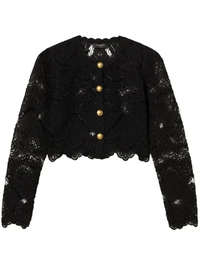 Twinset Twin-set Black Cotton Jacket