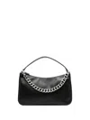 Twinset Twin-set Black Crossbody Bag With Chain Strap In Black