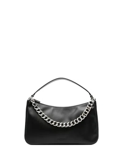 Twinset Twin-set Black Crossbody Bag With Chain Strap