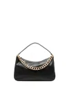 Twinset Twin-set Black Crossbody Bag With Chain Strap In Black