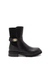 Twinset Twin-set Black Polyurethane Boots In Multi