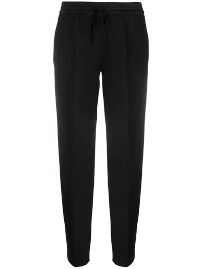 TWINSET TWIN-SET BLACK TROUSERS WITH RELAXED FIT AND DESIGN
