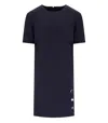Twinset Twin-set Blue Dress With Jewel Buttons In Blue