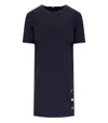 Twinset Twin-set Blue Dress With Jewel Buttons In Blue