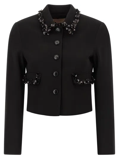 Twinset Twin Set Bolero Blazer In Black