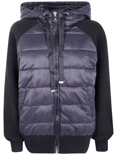 Twinset Twin-set Bomber Padded Jacket In Blue