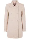 Twinset Twin-set Boucle Coat In Pink