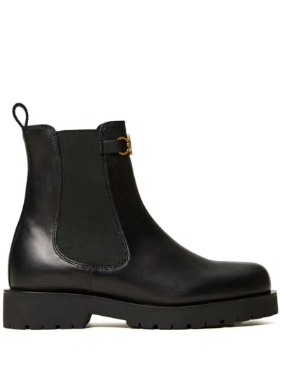 Twinset Twin-set Chelsea Booties In Black