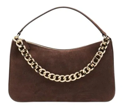 TWINSET TWIN-SET COFFEE POLYESTER COTTON BAGS
