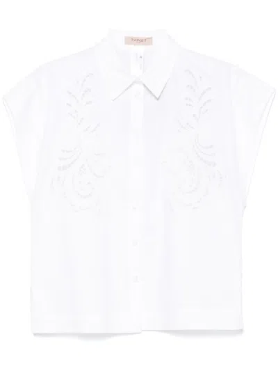 Twinset Twin-set Cotton-crafted Stylish Shirts In White