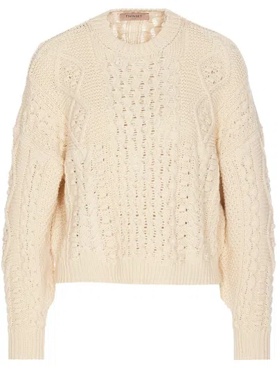 TWINSET TWIN-SET COZY AND STYLISH KNITTED SWEATER